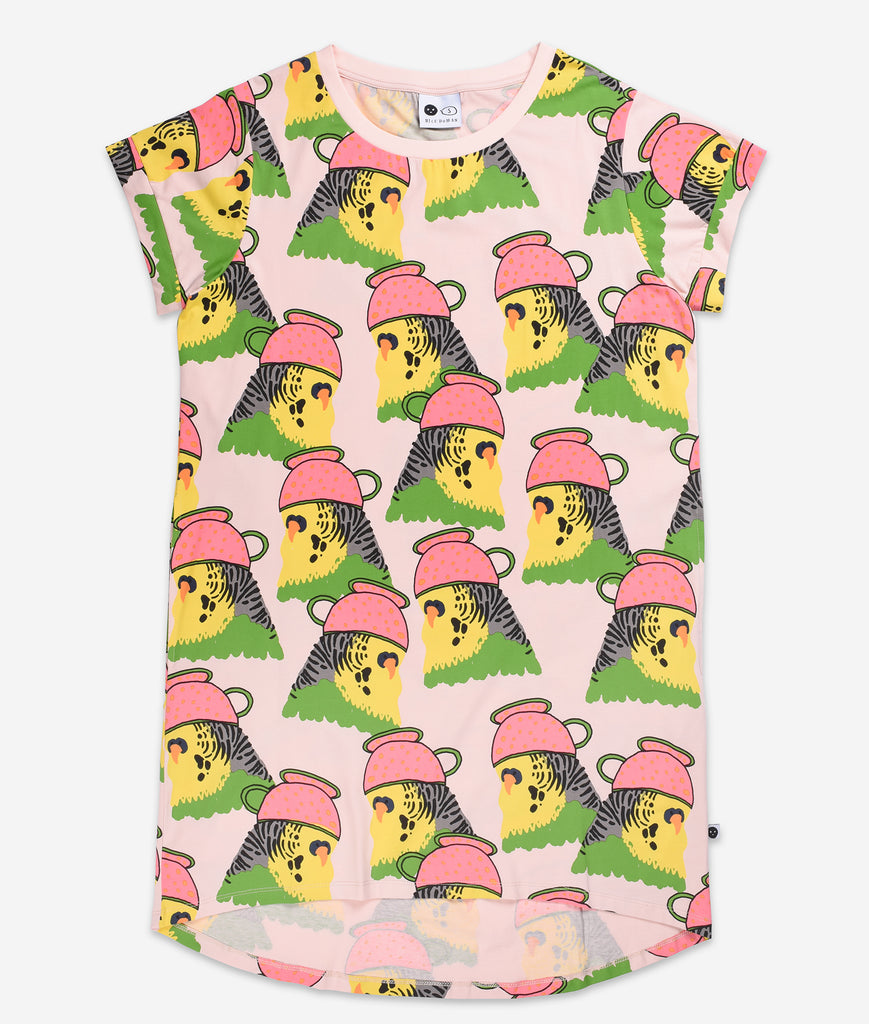 Whimsy Budgie Dress