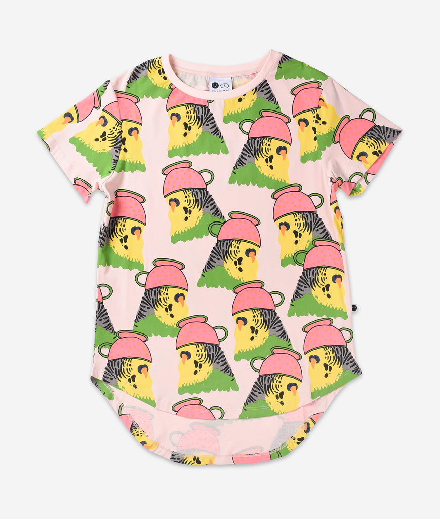 Whimsy Budgie Tee