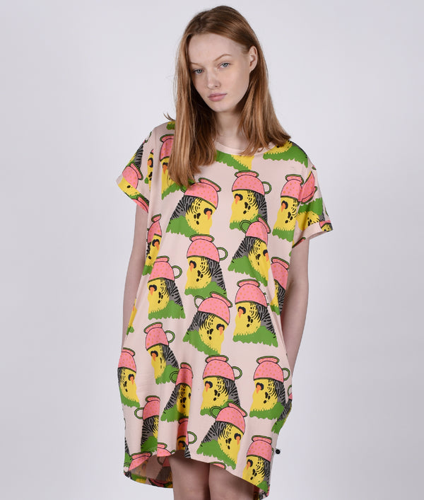 Whimsy Budgie Dress